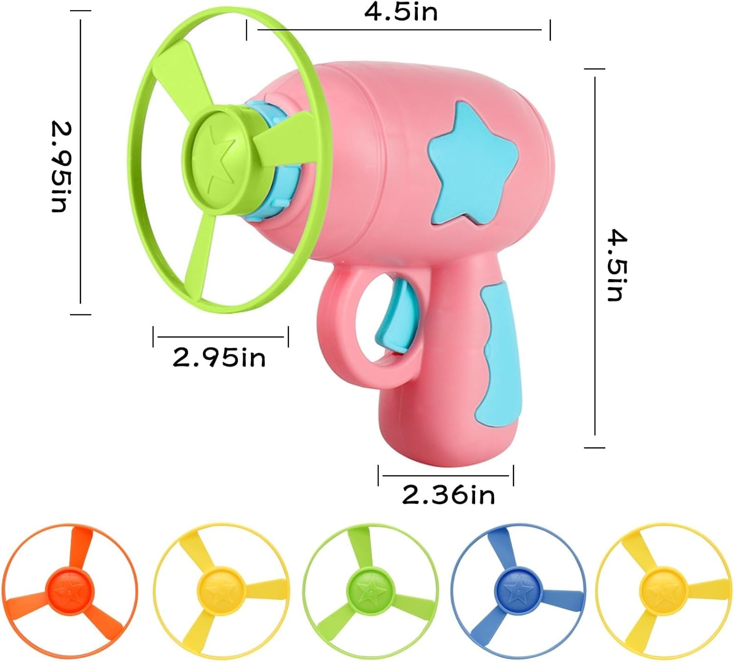 andiker-cat-fetch-toy-interactive-kitten-flying-disc-launcher-toy-with-5-colorful-flying-propellers-for-cat-enrichment-flying-saucer-toy-for-cats-for-training-and-chasing-blue