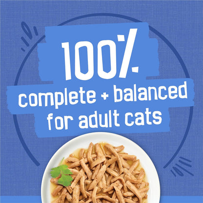 Purina Friskies Gravy Wet Cat Food Variety Pack, Shreds with Beef, with Chicken, and Turkey and Cheese Dinner - (Pack of 24) 5.5 Oz. Cans8