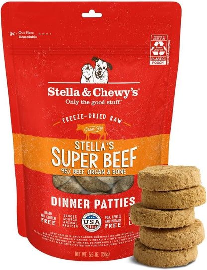 Stella & Chewy'S Freeze-Dried Raw Dinner Patties - Beef Recipe - High Protein Grain-Free Puppy & Dog Food - Perfect for Picky Eaters - 25 Oz38