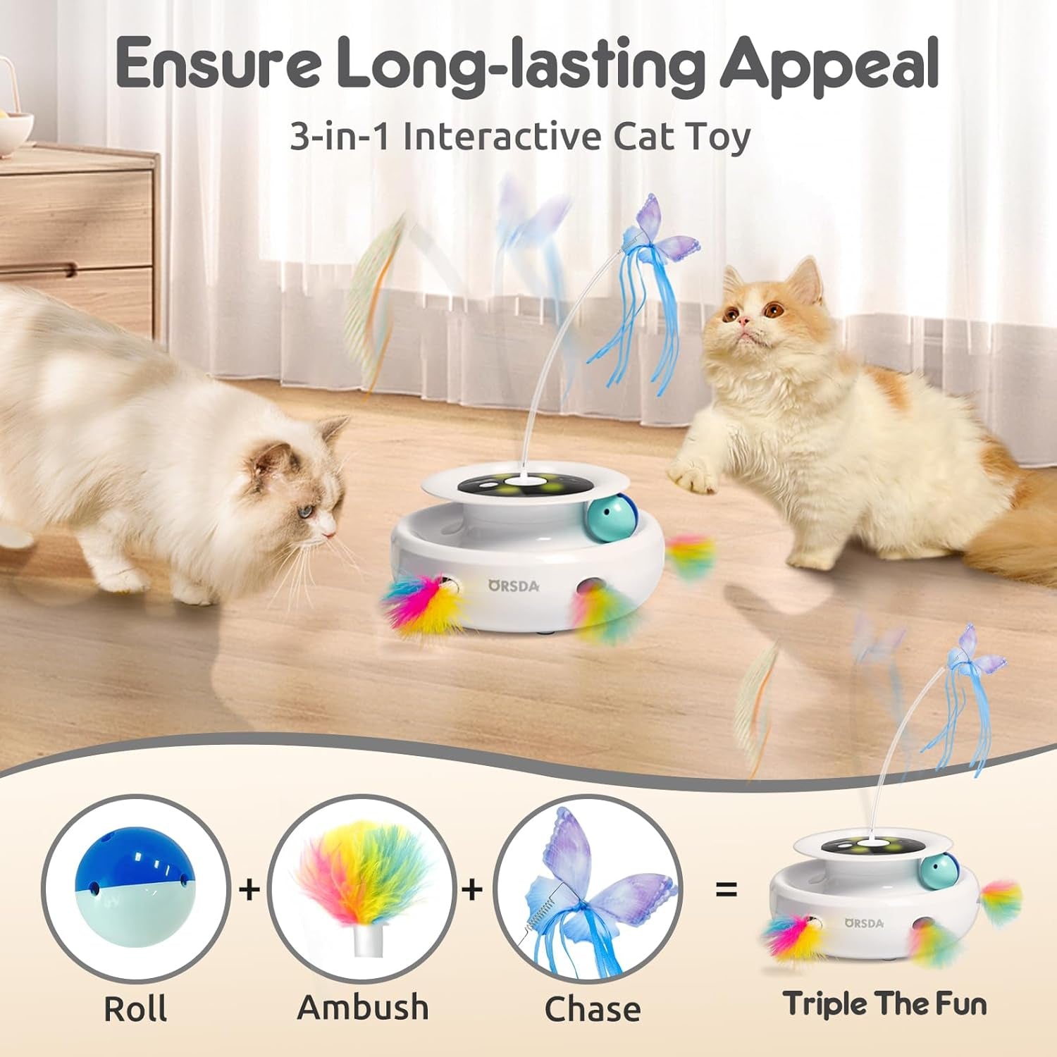 orsda-cat-toy-3-in-1-automatic-interactive-electronic-moving-ambush-feather-fluttering-butterfly-track-balls-usb-rechargeable-powered-smart-indoor-exercise-kicker