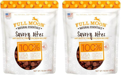 Full Moon® Essential Chicken Savory Bites Dog Treats 16 Oz | Human Grade, No Corn, No Wheat, No Soy, Glycerin Free, Made in the USA10