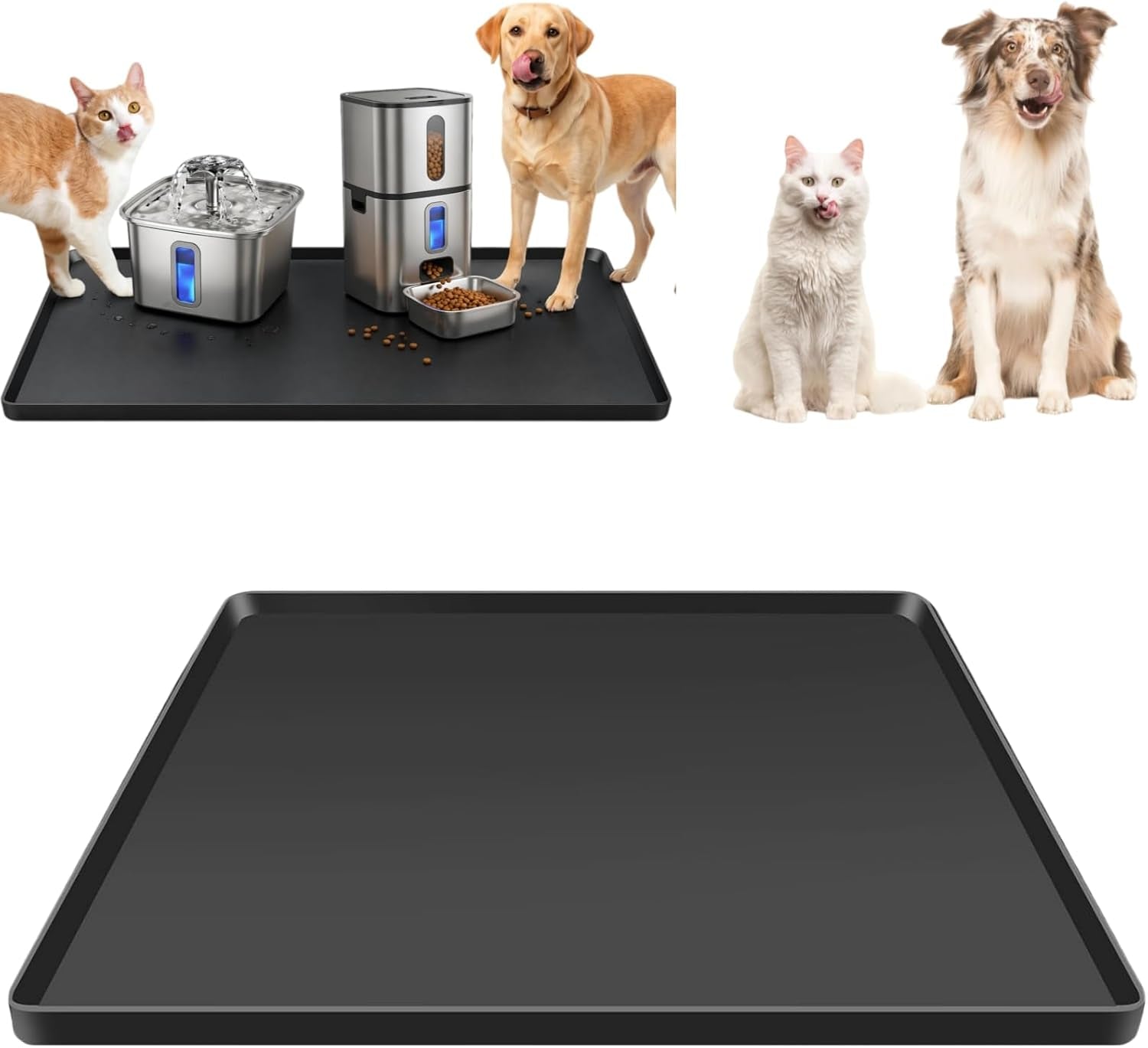 silicone-square-mat-16x16-for-water-bowl-waterproof-pet-bowls-mat-black-with-raised-edge-non-slip-cat-dog-water-dispenser-mat-protects-floors-from-water-food-spills