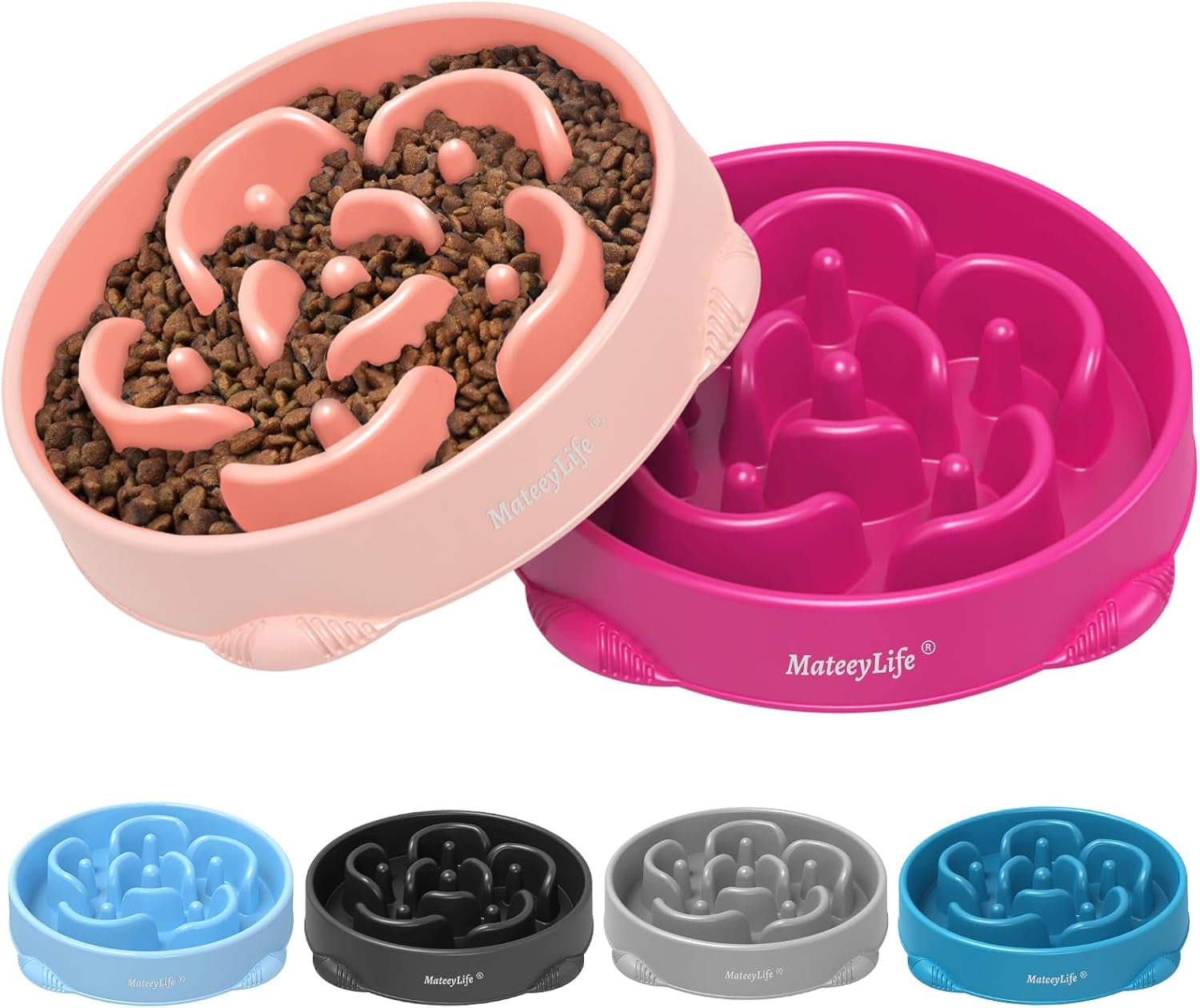 mateeylife-2-pack-slow-feeder-dog-bowls-2-cups-dog-puzzle-feeder-bowl-food-contact-safe-dishwasher-safe-non-slip-base-maze-design-for-fast-eaters-for-dogs-and-cats-daily-mealtimes