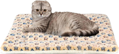 Mora Pets Dog Crate Pad - Ultra Soft Pet Bed with Cute Star Print, Washable Mat for Large Medium Small Dogs, Reversible Fleece Kennel Liner, Cat Bed 23 X 18 Inch Brown16
