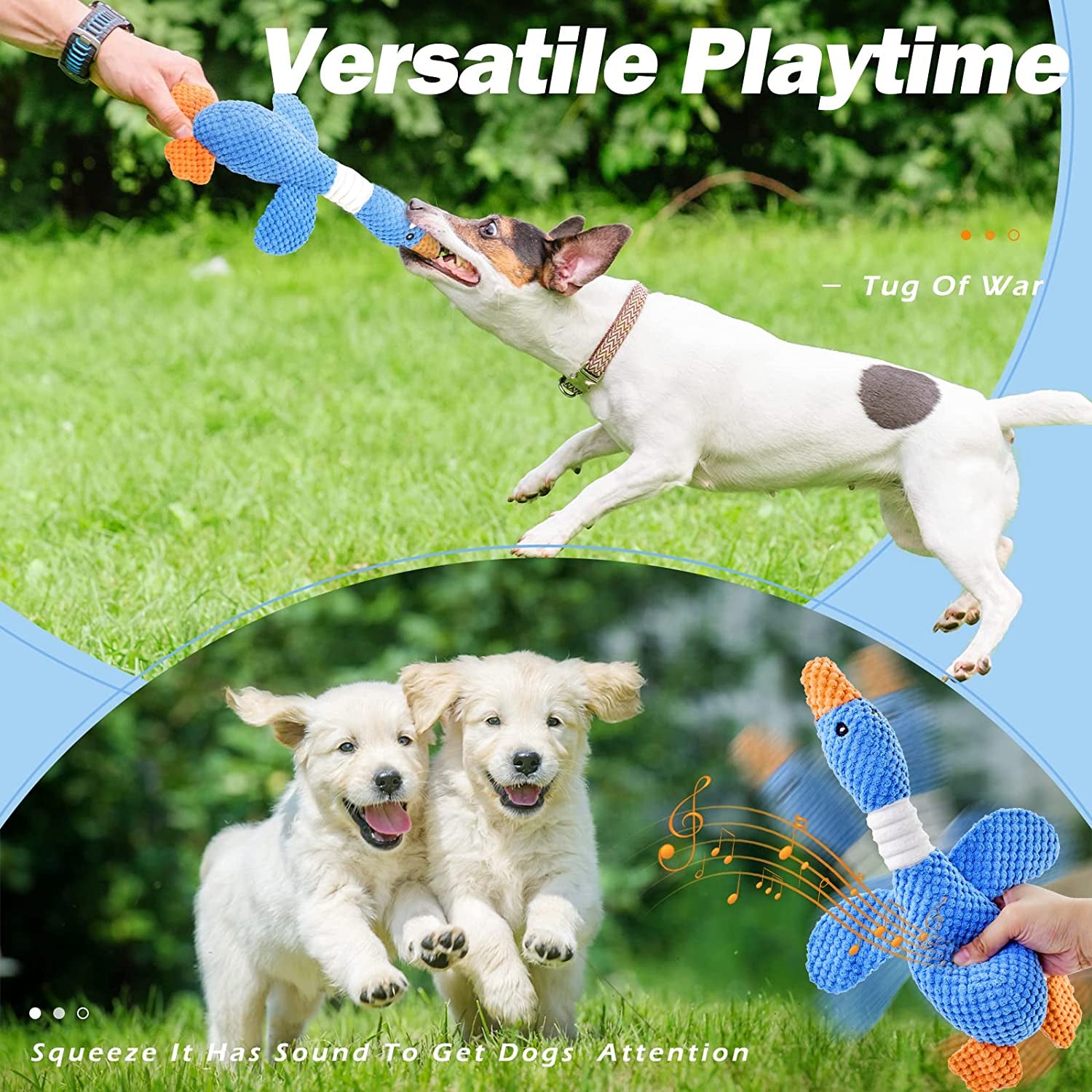 vitscan-upgraded-goose-indestructible-dog-toys-for-aggressive-chewers-small-medium-large-breed-crinkle-squeaky-plush-dog-puppy-chew-toys-for-teething-duck-puppy-toys