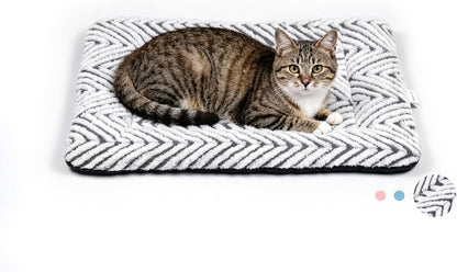 Mora Pets Cat Bed for Indoor Cats Washable Dog Crate Pad Cute Star Dog Bed Mat for Small Dogs Pet Kennel Pad for Cage Soft Flat Puppy Kitten Cushion Sleeping Anti-Slip Grey 22 X 139