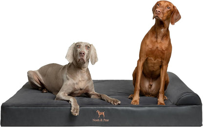 NOAH & PAW Large Dog Bed, 35X25X8.7 Inch, Orthopedic Dog Beds, Eggshell Memory Foam Infused with Cooling Gel, Water Resistant, Machine Washable, Includes Inner Cover (Velvet Collection)37
