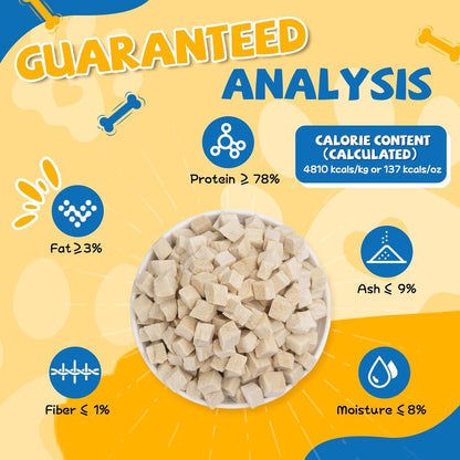 Gazeupon Freeze Dried Chicken Dog & Cat Treats, Single Ingredient | High Protein Training Treats, Food Topper for Picky Eaters, Grain Free, Natural Snacks for Puppies and Adult Dogs, 10.58 Oz9
