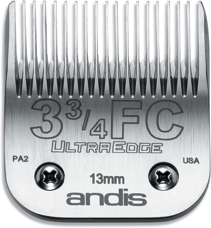 Andis 72600 Ultraedge Detachable Blade, Size 7FC, 1/8In Cut, Chrome | Carbonized Steel for Long-Lasting Sharpness, Ideal for Short Body Trims & Sanitary Dog Grooming2