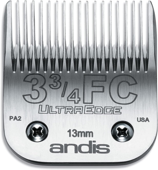 Andis 72600 Ultraedge Detachable Blade, Size 7FC, 1/8In Cut, Chrome | Carbonized Steel for Long-Lasting Sharpness, Ideal for Short Body Trims & Sanitary Dog Grooming2