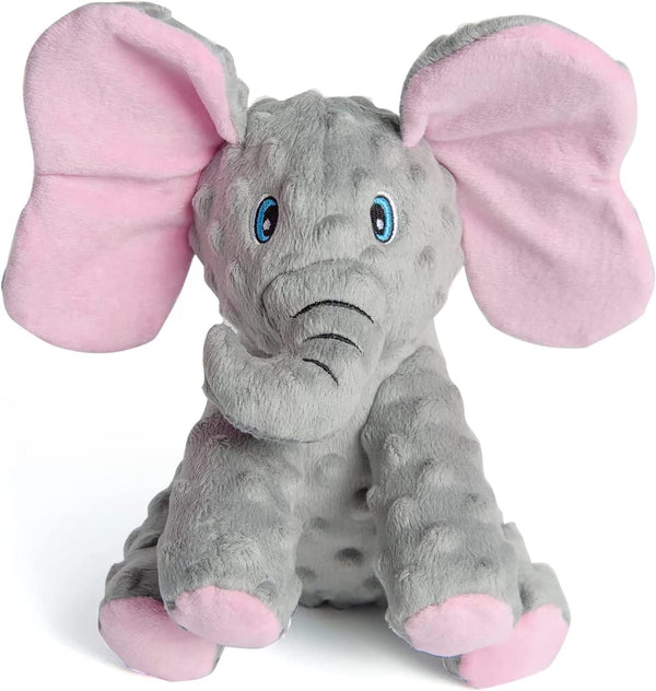 DODODOLA Dog Toys Puppy Toys Cute Squeaky Elephant Dog Toy with Crinkle Paper Stuffed Plush Animal to Keep Them Busy for Small Medium Large Dogs1