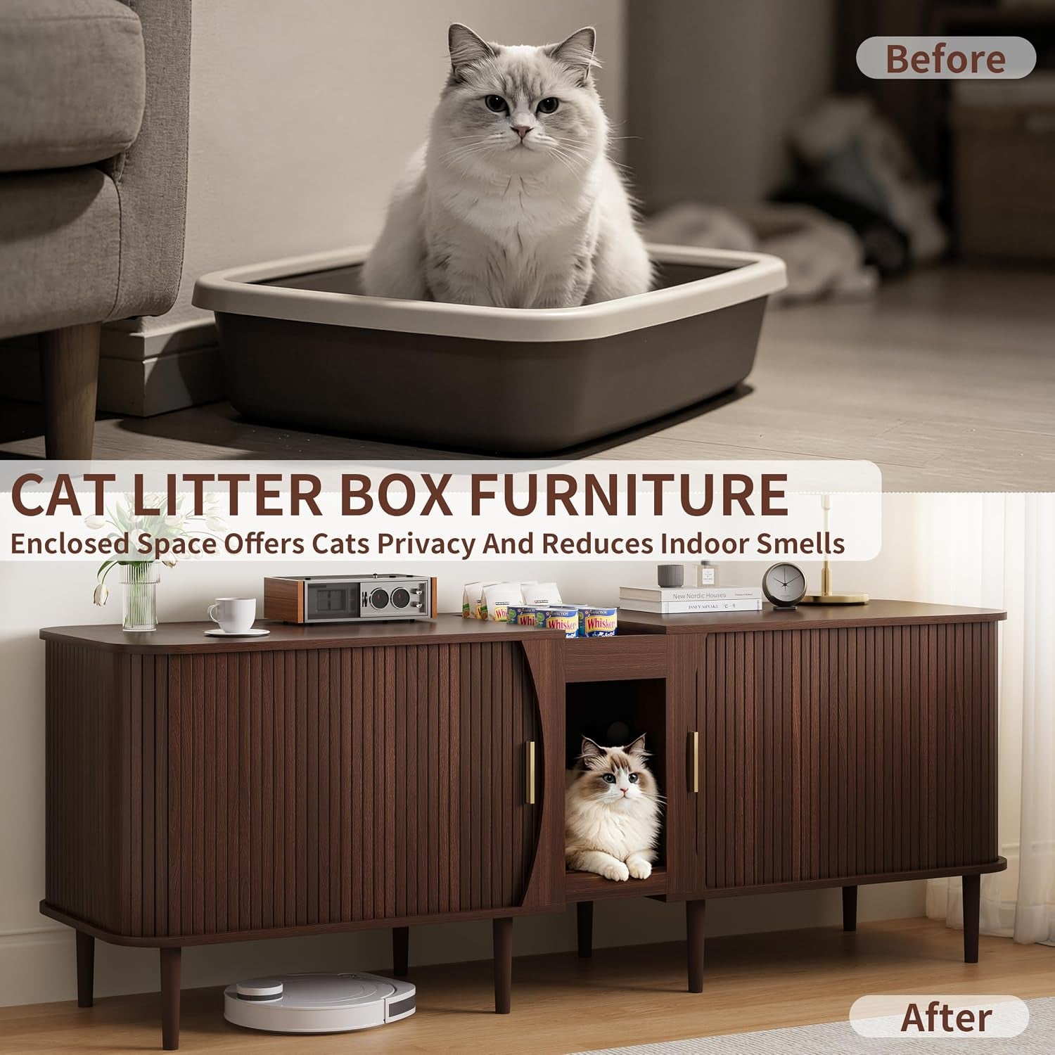 71-double-cat-litter-box-enclosure-furniture-for-2-cats-fluted-large-litter-box-hidden-furniture-with-sliding-door-and-scratching-pad-indoor-pet-house-modern-cabinet-tv-stand-for-living-room