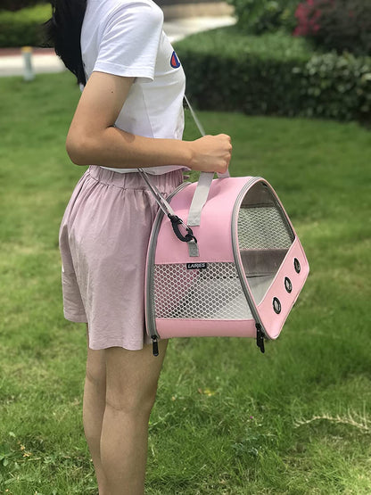 Guinea Pig Carrier Backpack, Clear Bubble Window Backpack for Guinea Pig, Bunny Rat Bird (Black, Carrier)6