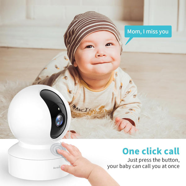 Pet Camera, 2K HD Dog Camera with Phone APP, 360° Pan/Tilt View Puppy Cam, One Click Call for Baby Monitor, Magivpix Night Vision,Motion Tracking Alarm with Cloud/Local Sd,Home Indoor Security Cam3