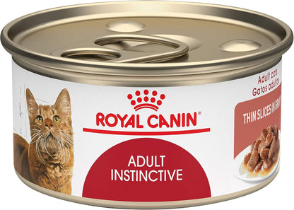 ROYAL CANIN Feline Health Nutrition Adult Instinctive Adult Thin Slices in Gravy Cat Food, 3 Oz (Pack of 24)1