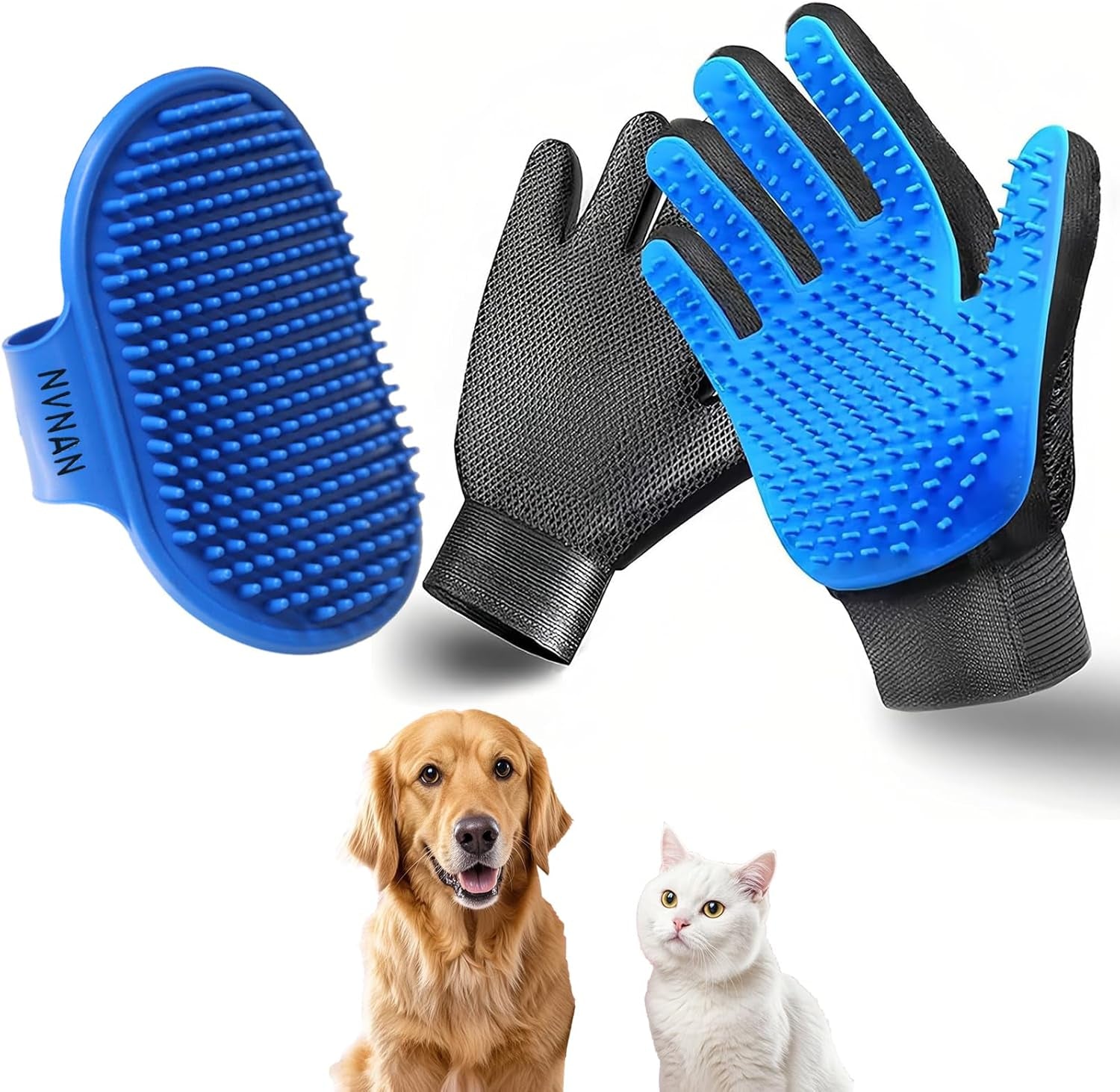 nvnan-pet-hair-removal-glove-for-dogs-cats-2-pack-blue-2-in-1-deshedding-brush-and-massage-mitt-for-shedding-control-bathing-and-washing-safe-for-short-or-long-hair-pets