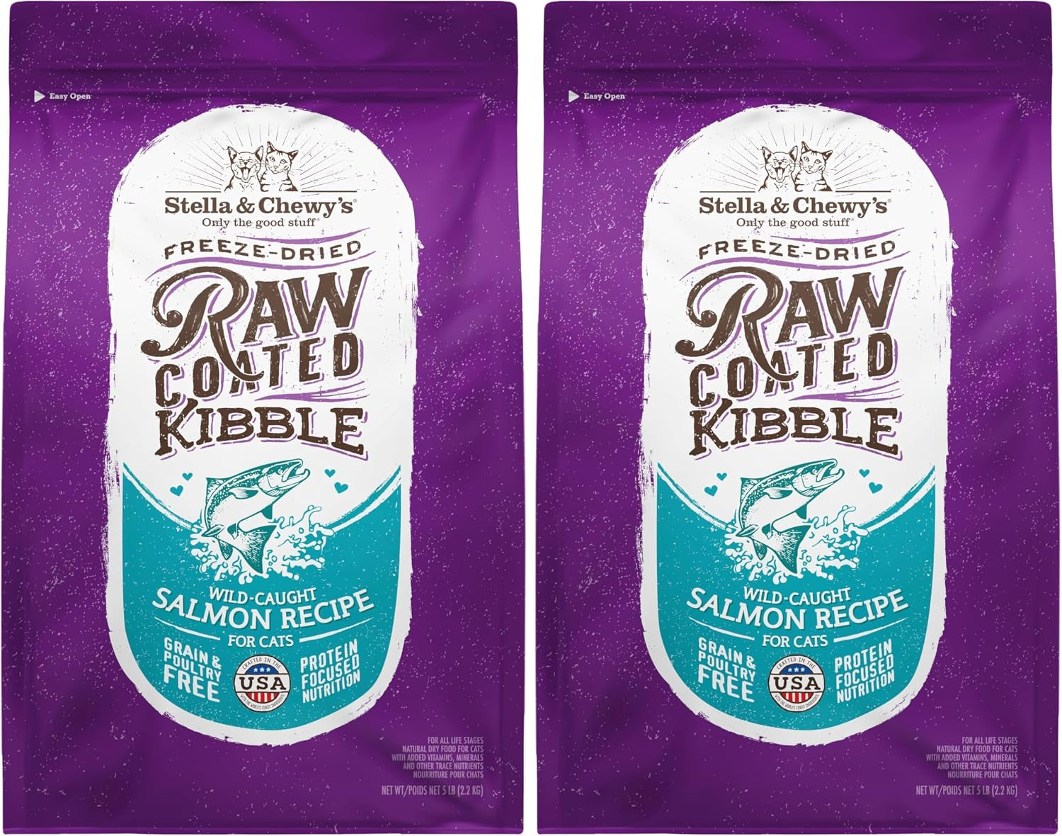 stella-chewys-raw-coated-cat-food-high-protein-grain-free-kibble-with-cage-free-chicken-premium-digestive-support-with-probiotics-natural-small-kibble-perfect-for-picky-eaters-2-5lb-bag
