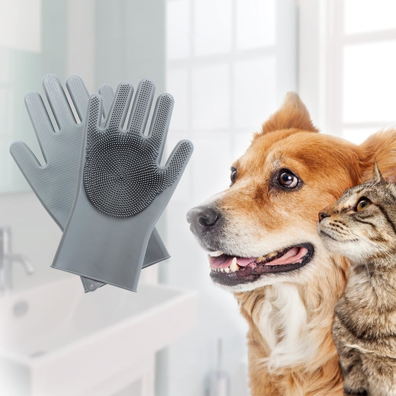 pet-grooming-gloves-gentle-dog-bathing-shampoo-brush-massage-mitt-with-enhanced-five-finger-design-efficient-deshedding-glove-for-dogs-cats-rabbits-and-horses-1-pack