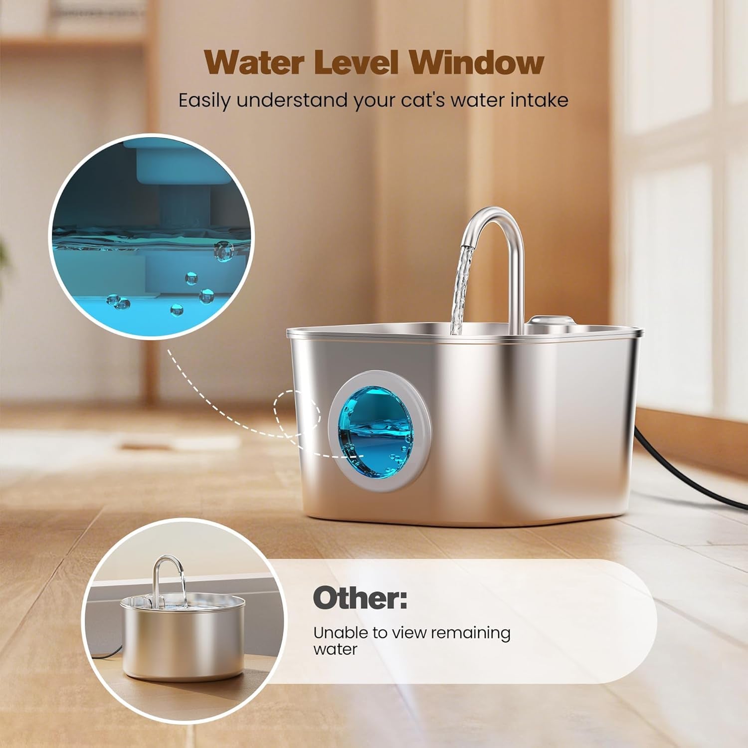 cat-water-fountain-stainless-steel-pet-fountains-for-cats-dog-indoor-automatic-waterer-bowls-for-drinking-small-animal-water-dispenser-metal-pets-watering-faucet-bottle-auto-kitty-watering-supplies