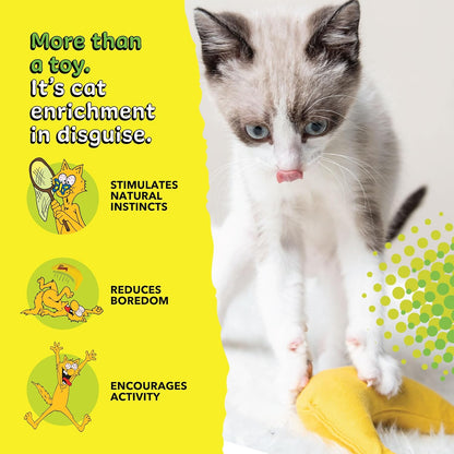 Yeowww! Catnip Chi-Cat-A Banana Toy for Cats - 7 Inches - Durable Cotton Twill - Made in the USA - Stuffed with Organically Grown Catnip11