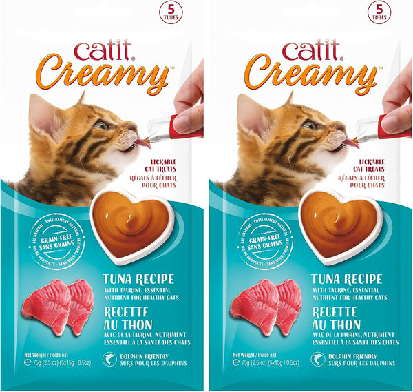 Catit Creamy Lickable Cat Treat – Hydrating and Healthy Treat for Cats of All Ages - Assortment, 72-Pack20