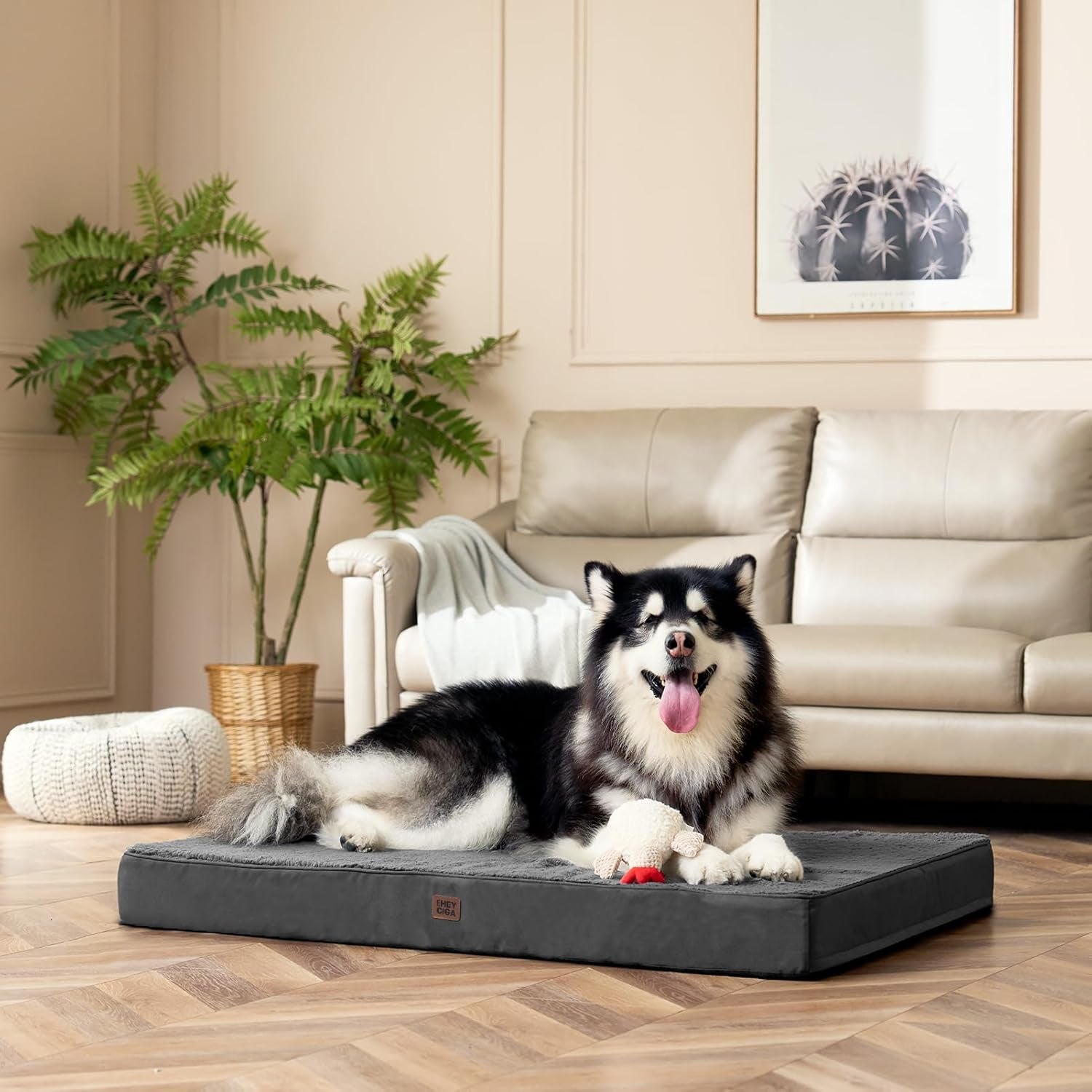 eheyciga-orthopedic-dog-bed-large-with-removable-washable-cover-grey-41x27-egg-crate-foam-support-durable-oxford-fabric-non-slip-bottom-machine-washable-soft-waterproof-plush-pet-bed-mat-for-crate