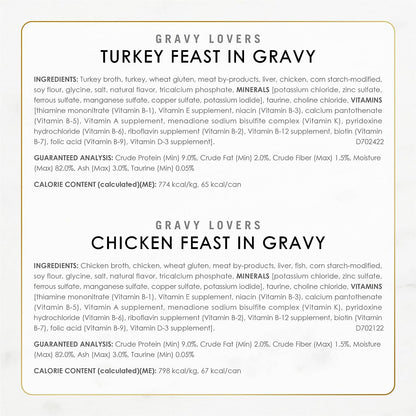 Purina Fancy Feast Gravy Lovers, Poultry & Beef Wet Cat Food, 3Oz, 24-Pack6