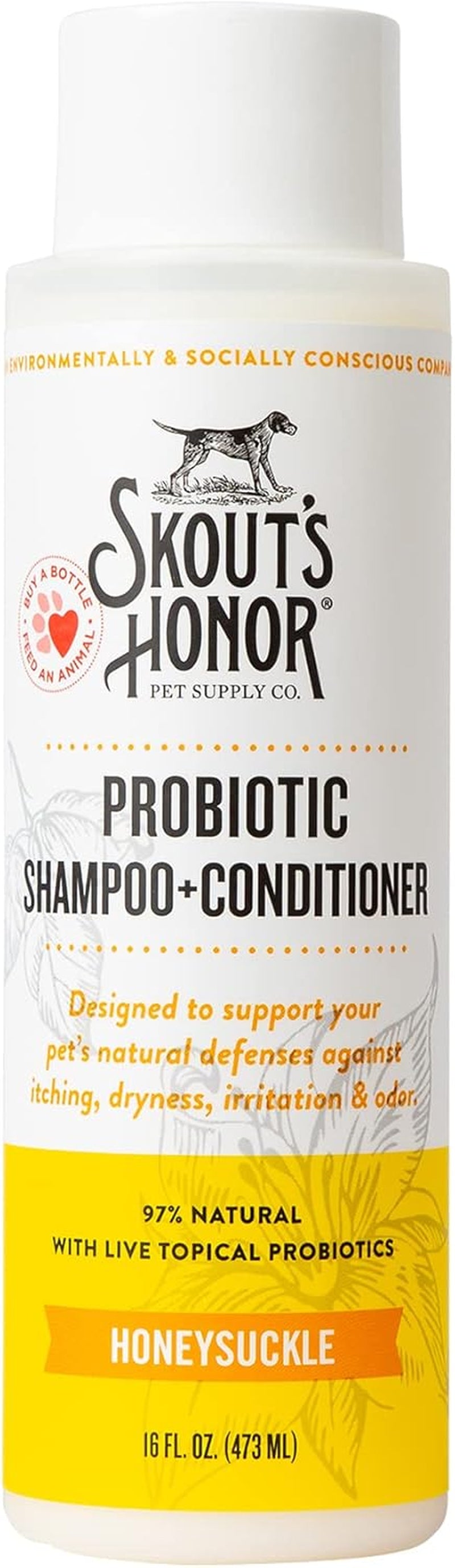 skouts-honor-probiotic-dog-shampoo-and-conditioner-dotw-16-oz-hydrating-natural-2-in-1-for-itchy-skin-microbiome-friendly-with-avocado-oil-omega-3s-paraben-sulfate-free
