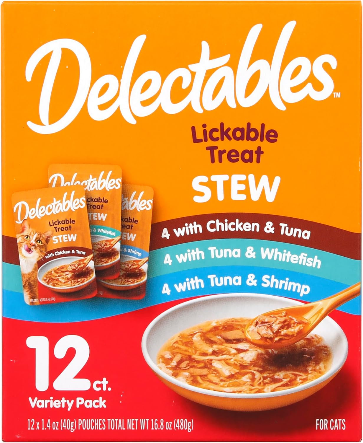 delectables-lickable-treat-stew-wet-cat-treat-with-real-tuna-whitefish-food-topper-hydrating-grain-free-no-fillers-no-by-products-no-added-preservatives-1-4oz-pouch-12ct