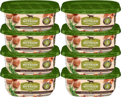 Nutrish Savory Favorites Wet Dog Food Variety Pack, 8 Oz Tubs (Rachael Ray) | Pack of 6, Includes 3 Delicious Flavors of Chicken Paw Pie, Hearty Beef Stew & Savory Lamb Stew, No Artificial Flavors10