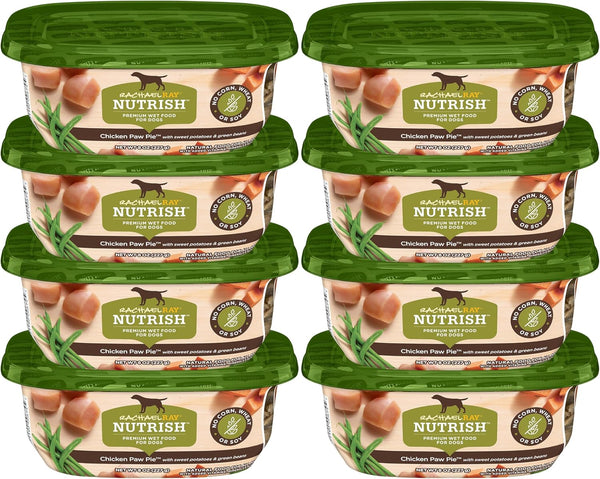 Nutrish Savory Favorites Wet Dog Food Variety Pack, 8 Oz Tubs (Rachael Ray) | Pack of 6, Includes 3 Delicious Flavors of Chicken Paw Pie, Hearty Beef Stew & Savory Lamb Stew, No Artificial Flavors10