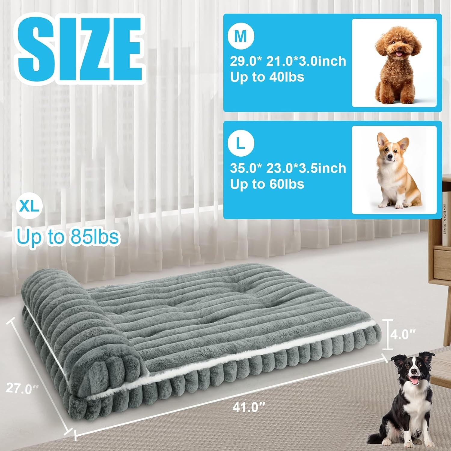 dog-beds-medium-large-sized-dog-dog-bed-for-crate-with-pillowgrey-xl-comfort-large-dog-bed-washable-dog-bed-with-removable-cover-durable-orthopedic-deluxe-plush-dog-crate-pad-bed