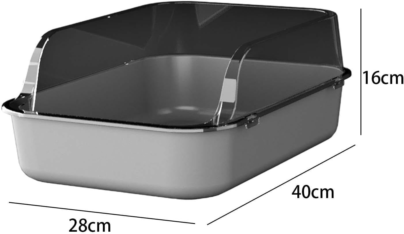 open-litter-box-semi-enclosed-cat-toilet-sand-box-bedpan-container-for-indoor-cats-and-young-kittens-gray