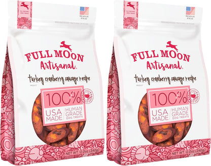 Full Moon® Turkey Cranberry Sausage Dog Treats 12 Oz | Human Grade, No Corn, No Wheat, No Soy, Glycerin Free, Made in the USA7
