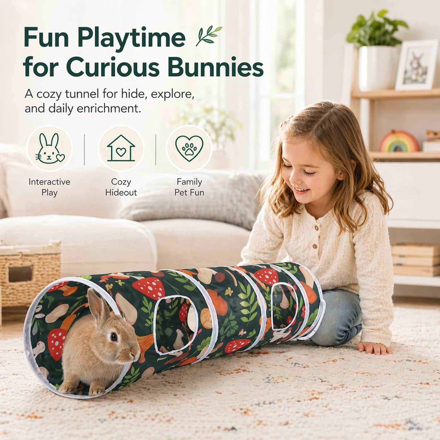 mechpia-rabbit-toys-large-bunny-hideout-tunnel-and-tube-for-rabbit-guinea-pig-chinchilla-ferret-rat