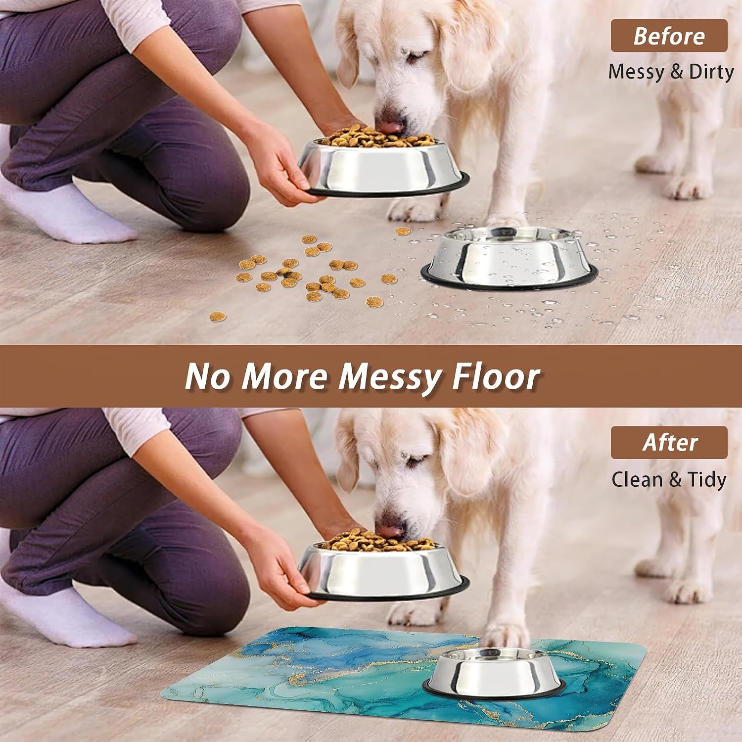 marble-dog-cat-food-mat-blue-teal-turquoise-gold-absorbent-pet-feeding-mat-with-rubber-backing-non-slip-water-bowl-placemat-indoor-pet-accessories-supplies-12x20