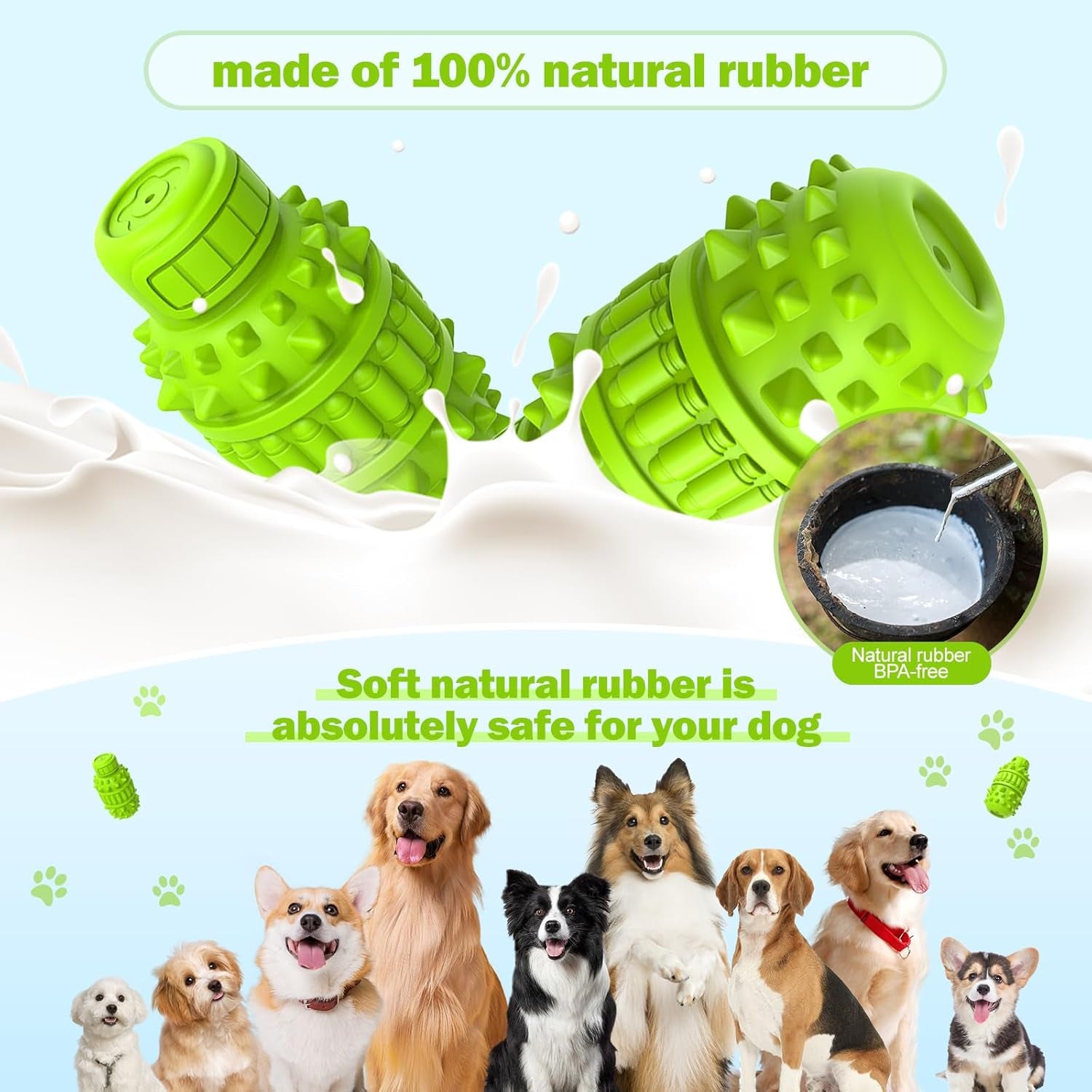 piffzedo-dog-toys-for-aggressive-chewers-interactive-natural-rubber-chew-squeaky-toy-for-large-medium-breed-dog-toothbrush-tough-durable-green-large