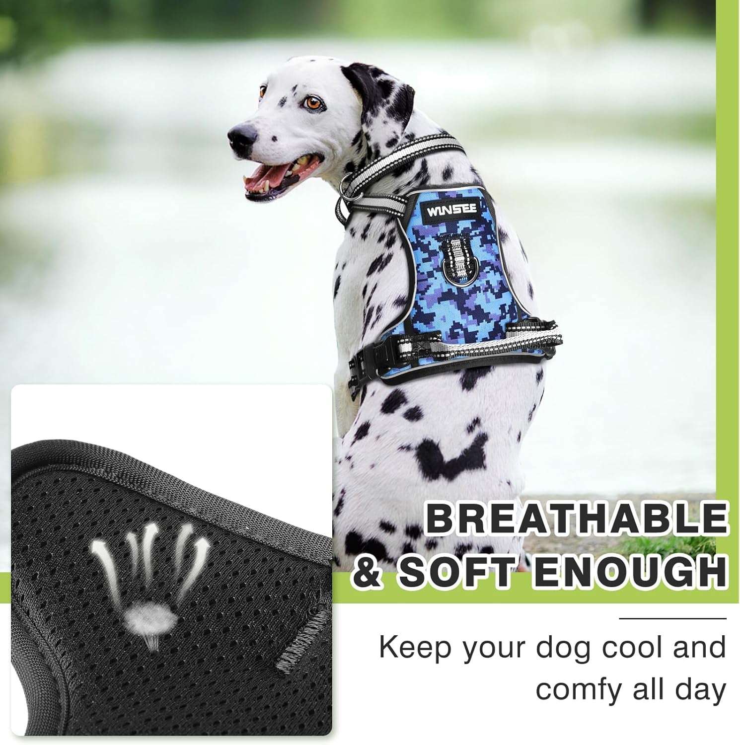 dog-harness-no-pull-pet-harnesses-with-dog-collar-adjustable-reflective-oxford-outdoor-vest-front-back-leash-clips-for-small-medium-large-extra-large-dogs-easy-control-handle-for-walking