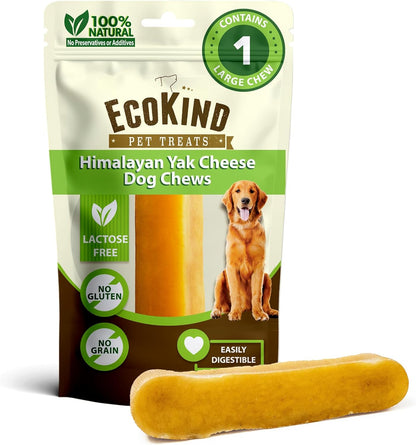 Ecokind Yak Cheese Himalayan Dog Chews, Yak Chews for Large Dogs, 4-5 Bones | 1 Lb, Long Lasting for Aggressive Chewers, Only 3 Ingredient Natural High Protein Dental Dog Treats, No Additives or Lactose15