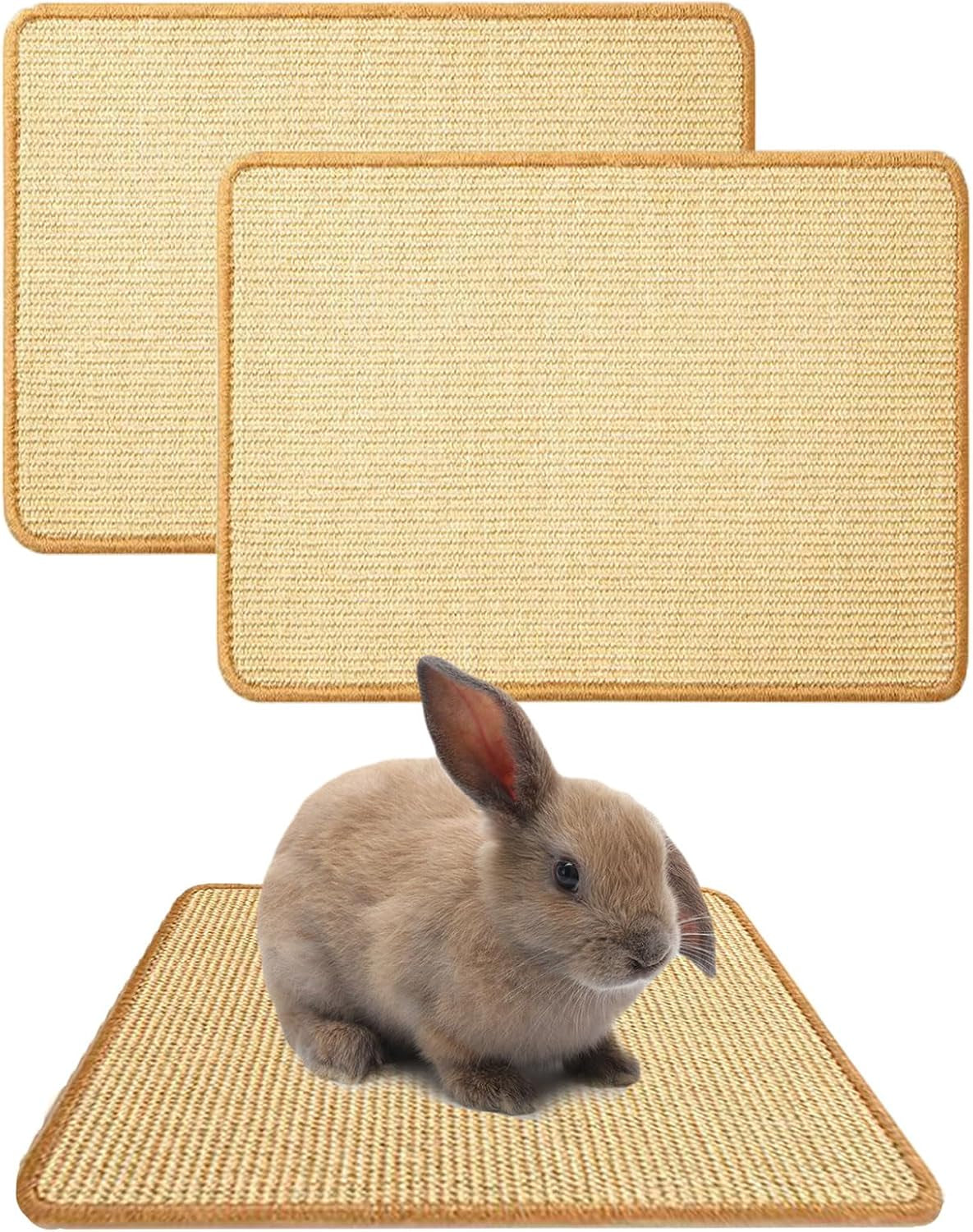 2pcs-rabbit-scratch-mat-natural-bunny-pad-claws-and-teeth-care-16x12-bunny-scratching-pad-rabbit-mats-for-cages-rabbit-mat-chew-toys-for-bunny-pet-cage-bedding-for-biting-sleeping-nesting