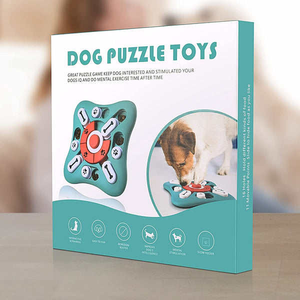 PETSTA Dog Puzzle Toys, Treat Dispensing Dog Enrichment Toys for IQ Training and Brain Stimulation, Interactive Mentally Stimulating Toys as Gifts for Puppies, Cats, Dogs7