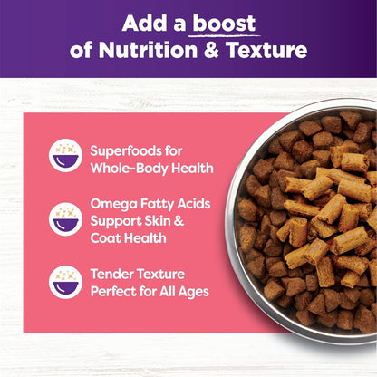 Wellness Bowl Boosters Tender Toppers Dog Food Topper for Small, Medium, and Large Breeds, Grain Free, Natural, Lamb and Salmon Recipe, 8 Oz Bag5