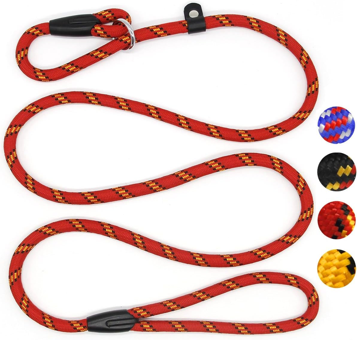 dog-rope-leash-5-ft-pet-slip-lead-dog-training-leash-for-10-80-lb-standard-adjustable-pet-nylon-leash-for-small-medium-dogs-walkingblue