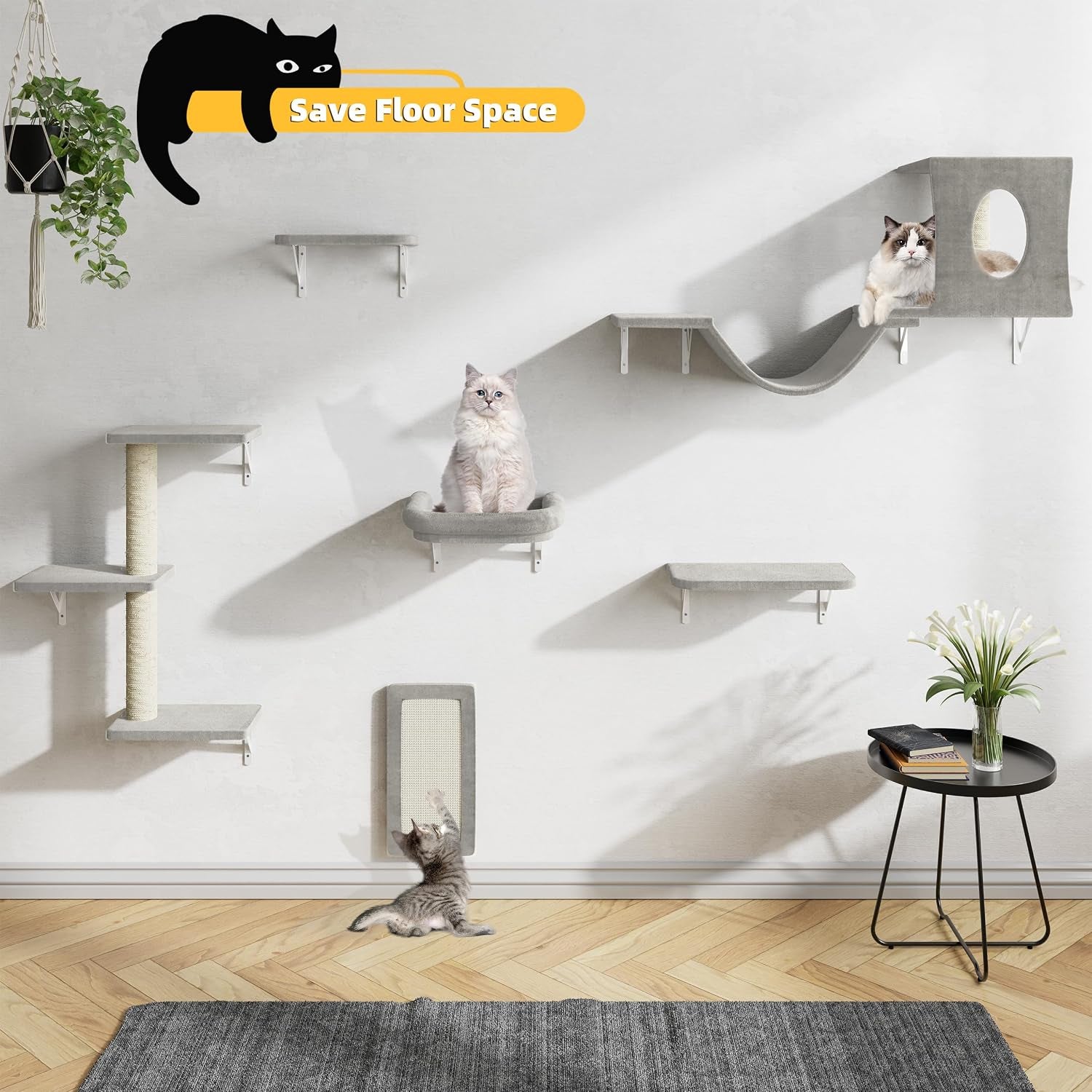 nunu-lab-wall-mounted-cat-furniture-set-6-pcs-climber-set-with-house-bridge-steps-scratcher-board-diy-walls-playground-indoor-cat-shelves-gray