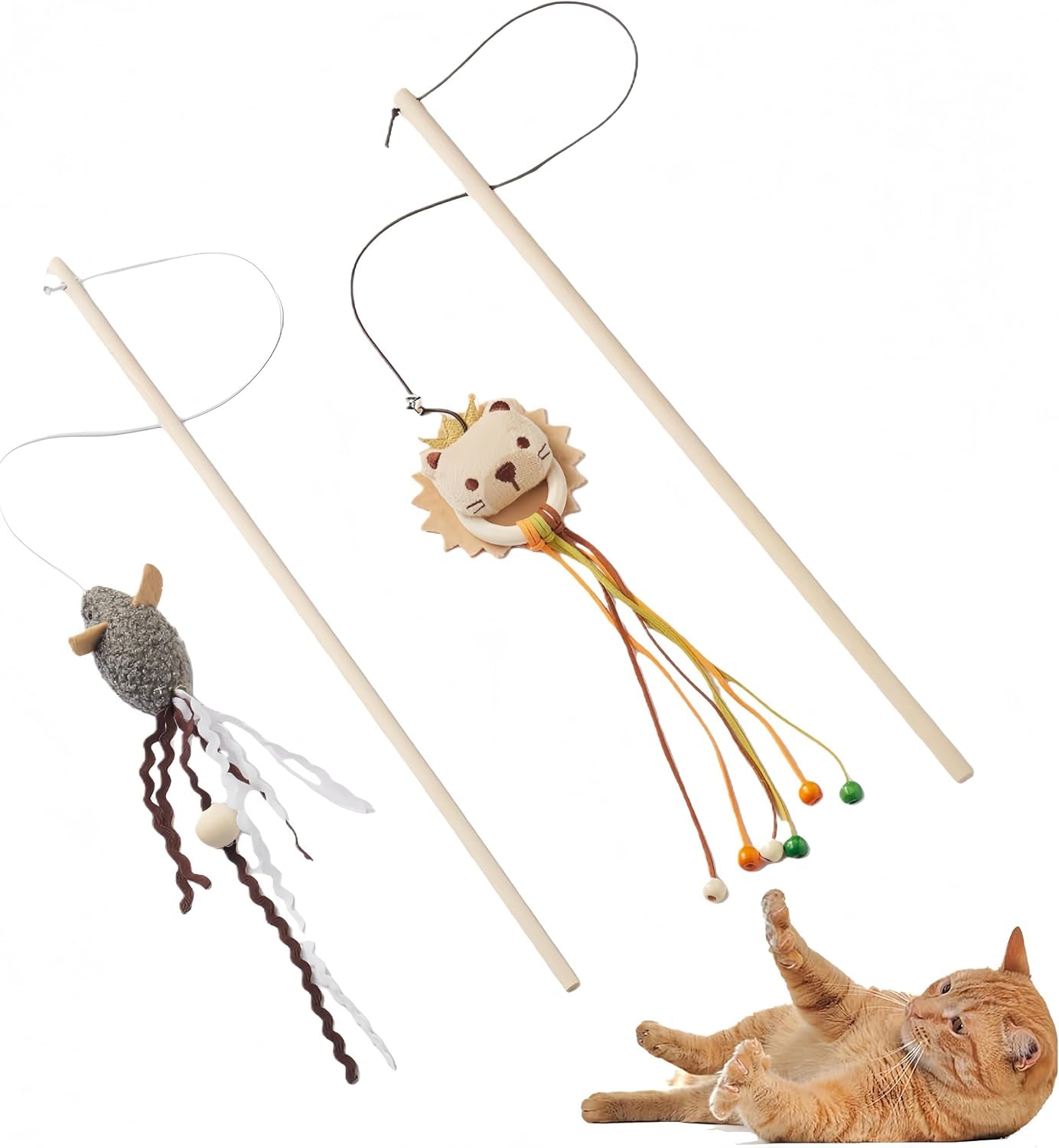 nowfresh-cat-wand-toy-set-2-pcs-interactive-cat-teaser-wands-with-cute-bee-mouse-designs-equipped-with-bells-and-streamers-to-captivate-your-cat-s-attention