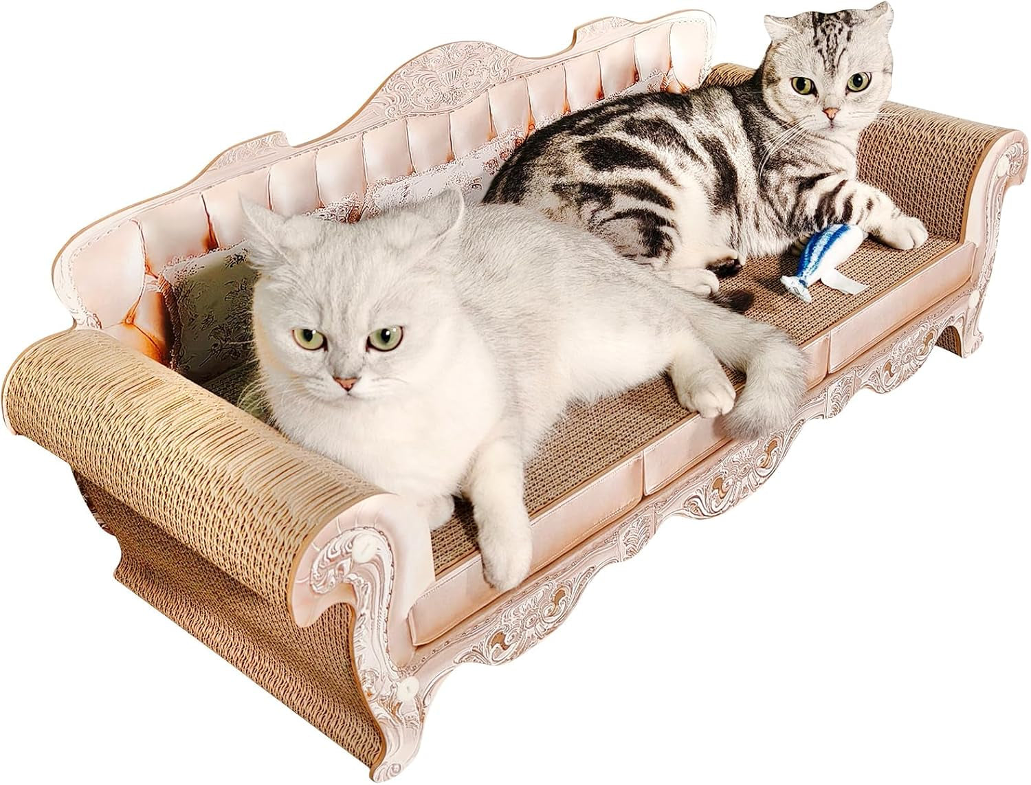 miwoowim-31-5-extra-large-cat-scratcher-sofa-durable-cardboard-lounge-bed-luxury-durable-corrugated-scratching-board-couch-for-big-cats-infinity-modern-stylish-lounger-protects-furniture