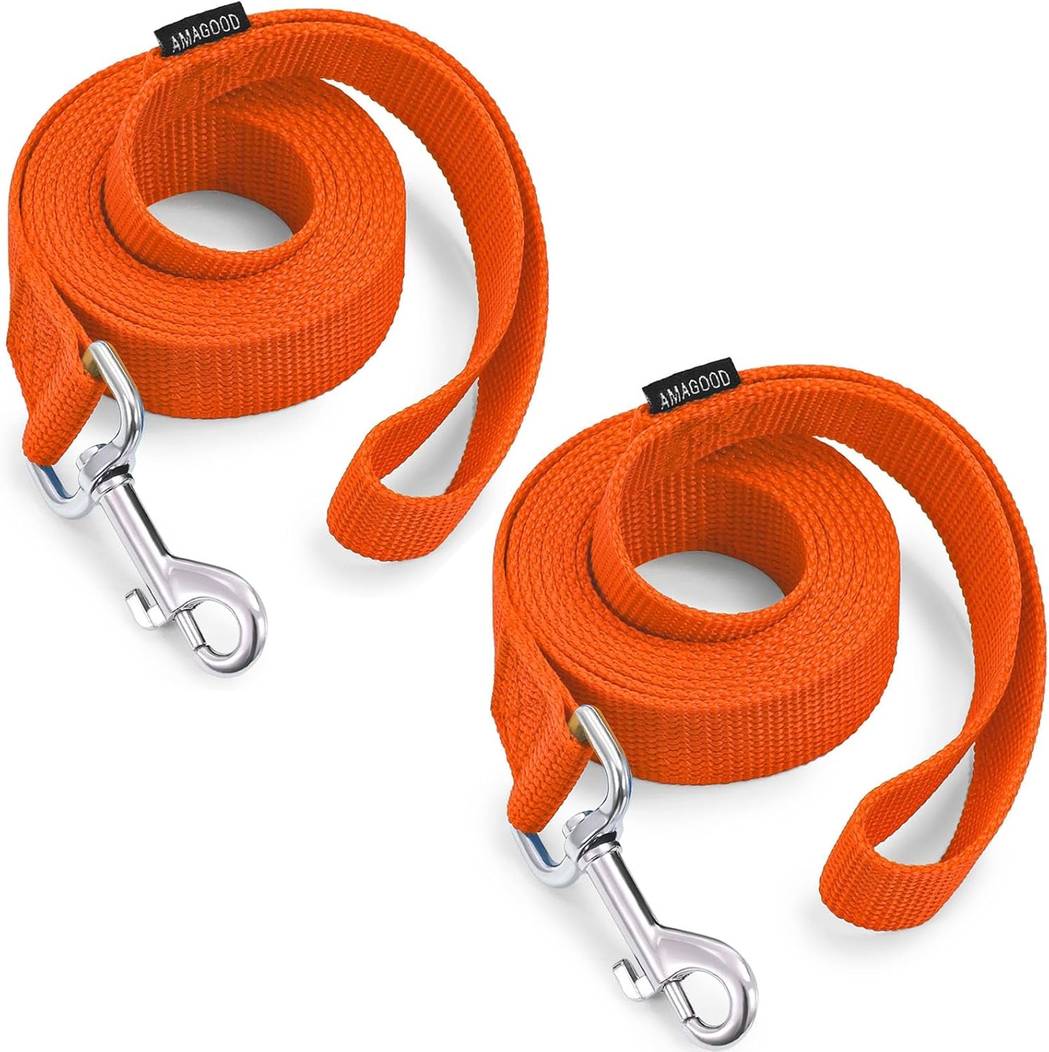 amagood-6-ft-puppy-leash-strong-traditional-style-with-easy-to-use-collar-hook-great-for-small-medium-and-large-dogs-5-8in-x-6-ft-purple
