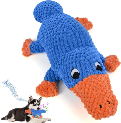 Vitscan Upgraded Goose Indestructible Dog Toys for Aggressive Chewers Small Medium Large Breed, Crinkle Squeaky Plush Dog Puppy Chew Toys for Teething, Duck Puppy Toys11