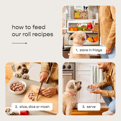 Freshpet Fresh Dog Food, Slice & Serve Roll, Chunky Chicken & Turkey Recipe, 1.5 Lb8