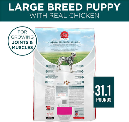 Purina ONE plus Puppy Dry Dog Food for Large Dogs High Protein Growth Support, Real Chicken - 31.1 Lb Bag10
